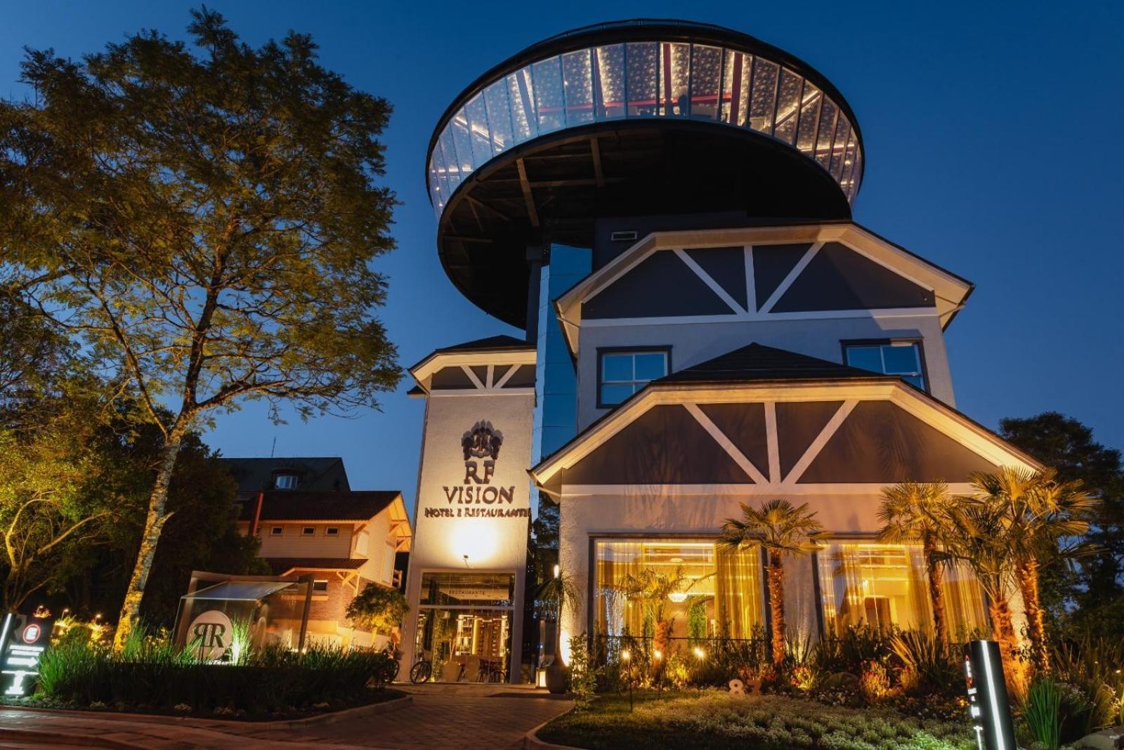 Hotel E Restaurante Giratorio Rf Vision - A Melhor Vista 360 De Грамаду Экстерьер фото